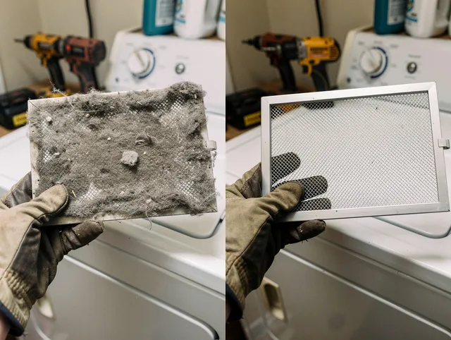 Professional lint trap cleaning by Mansfield Dryer Vent Cleaning in Mansfield