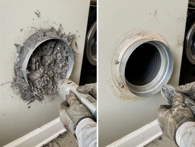 Professional clogged vent cleaning by Mansfield Dryer Vent Cleaning in Mansfield