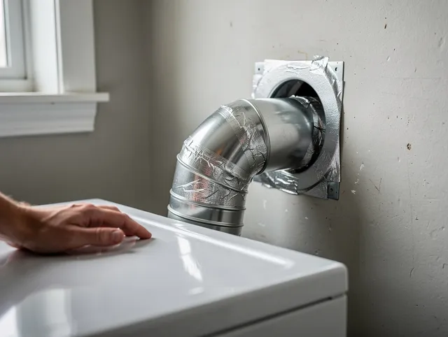 Mansfield Dryer Vent Cleaning expert performing professional dryer vent repair and installation in Mansfield