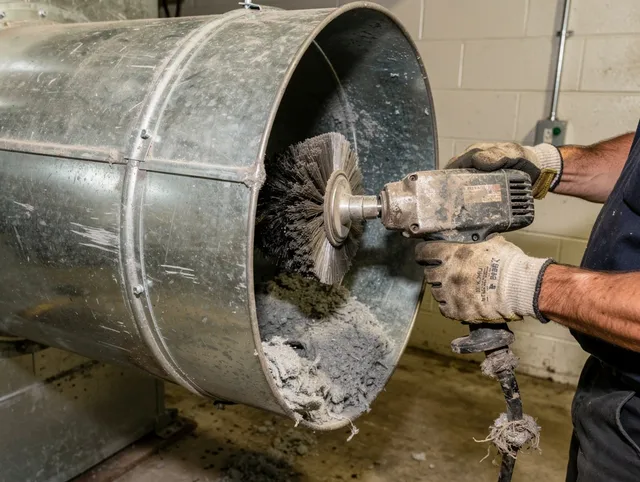 Industrial-grade dryer vent cleaning by Mansfield Dryer Vent Cleaning in Mansfield