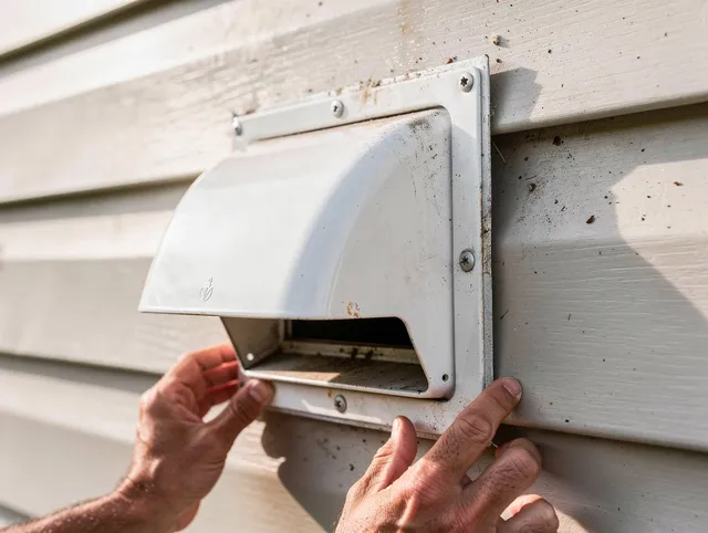 Mansfield Dryer Vent Cleaning technician delivering thorough residential dryer vent cleaning service in Mansfield